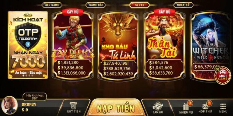 Danh sách tựa game nổ hũ Go88 hấp dẫn nhất